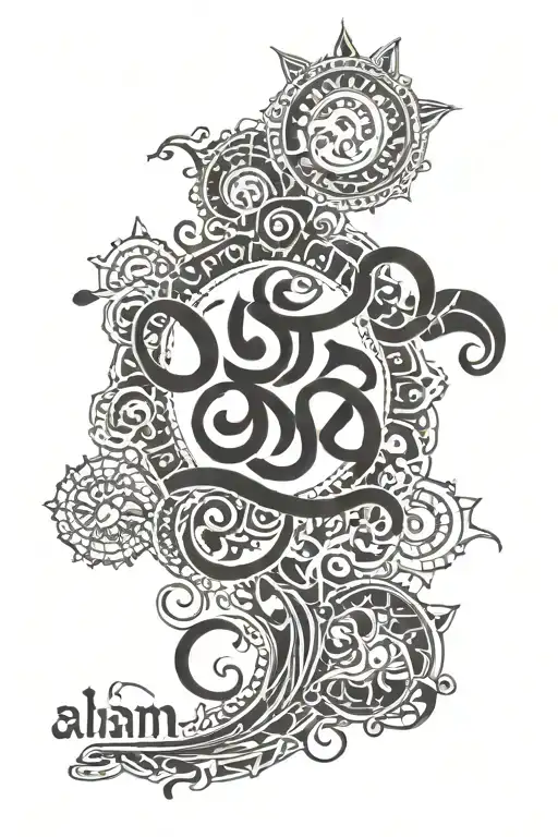 Sanskrit Quote 'Aham'