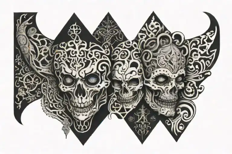 Creepy Black Out Sleeve