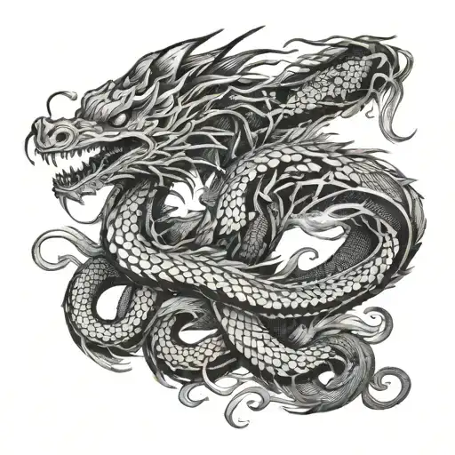 Dragon And Snake