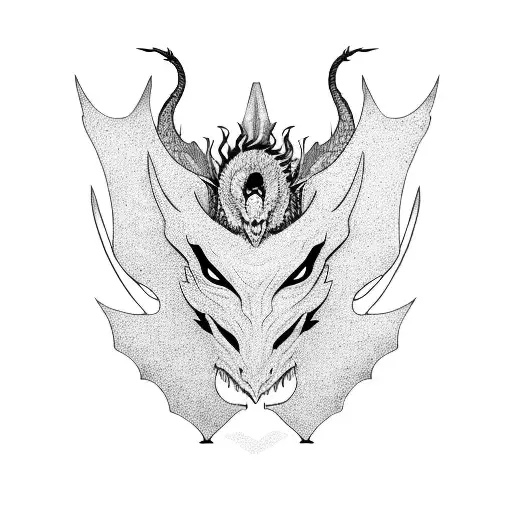 Dragon And Boy With Mask