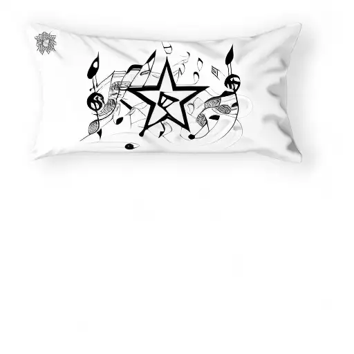 A Star With Music Notes On It