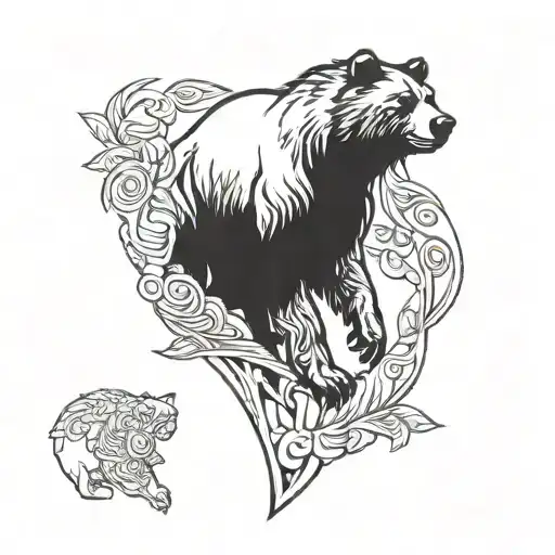 Shadow Figure Wearing Bear Pelt