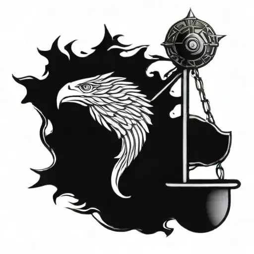 Crest With Broken Scale Balance