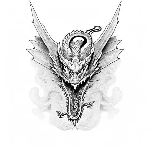 Dragon With Snake Body