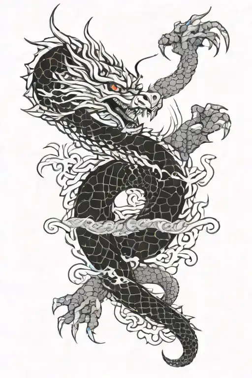 Japanese Dragons Yakuza Dragon Sleeve
