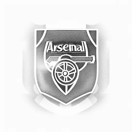 Arsenal Football Club Badge With A Futuristic Twist