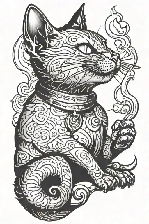 Smoking Cat