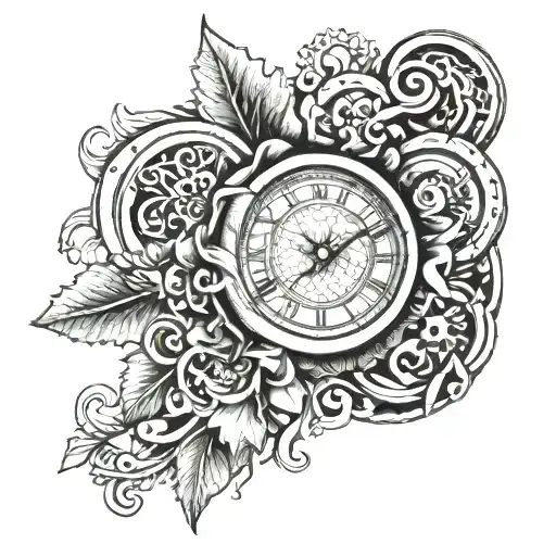 Roman Date Tattoo Design