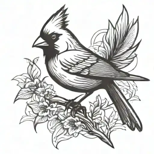 Tribal Cardinal Bird