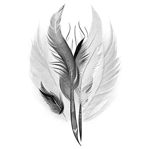 Badass Feather Black Manly