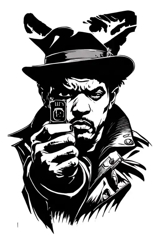 Gangster Silhouette Working