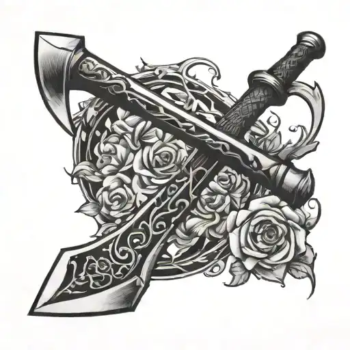 Name Nikita With Axe Sword