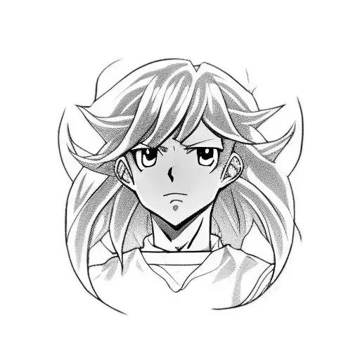 Anime Character From Inazuma Eleven With A Football