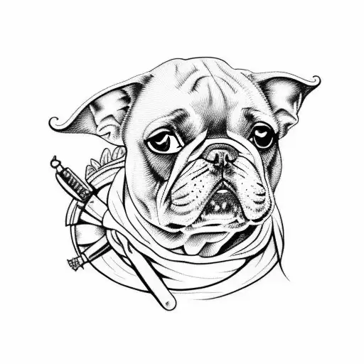 French Bulldog As Pirate