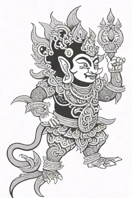 Thai Yaksha Black Grey