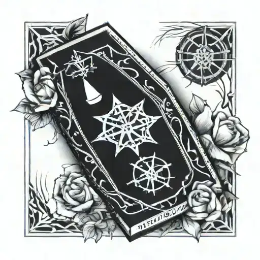 Coffin And Wind Rose