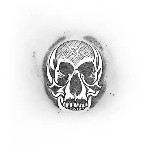 Dagger Piercing Through The Skull