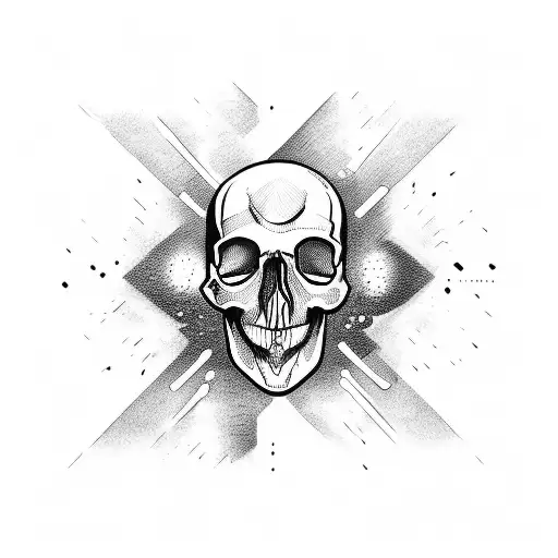 Adrenaline Molecule Forming A Skull Shape