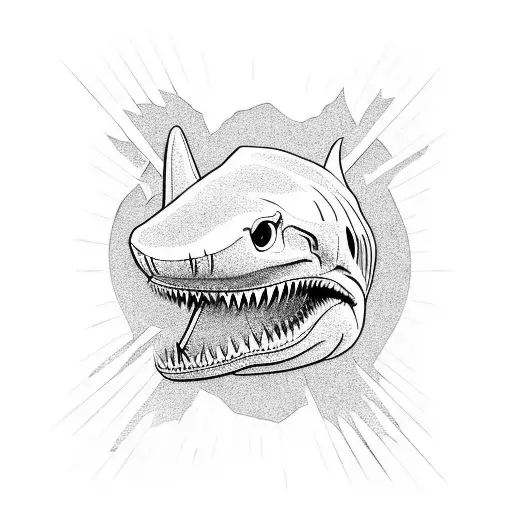 Shark Fist Bumping A T-rex