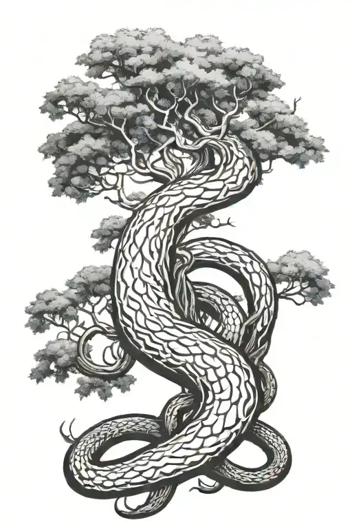 Big Tree With Snake Branches