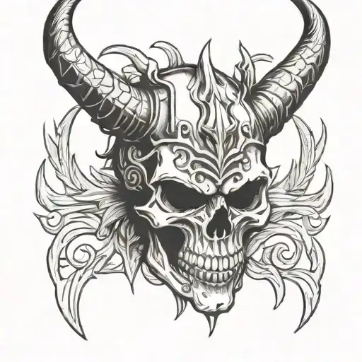 Sparten Warrior Skull With Horns