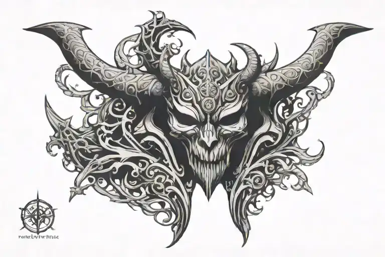 Horned Deamon Warrior Neck