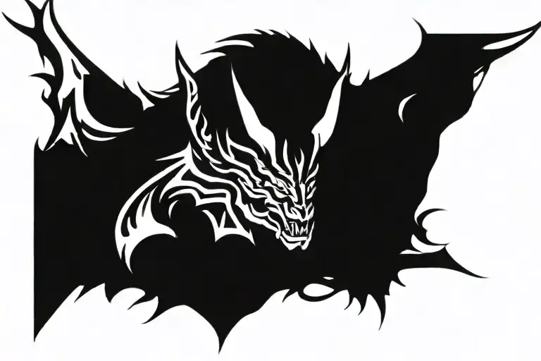 Horned Fanged Deamon Warrior Neck