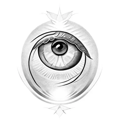 Eye And Angel Statue