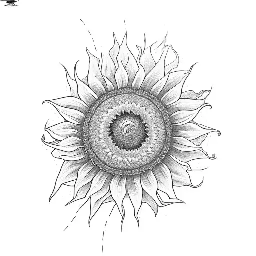 Sunflower And Scorpion