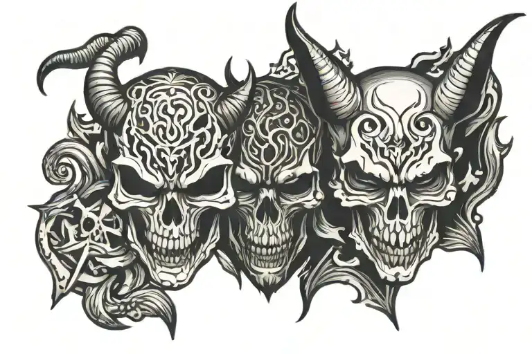 Devil And Skull