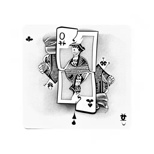 Mafia-themed Playing Card With A Hidden Puzzle Element