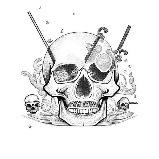 Cocktail Shaker With Skull Ice