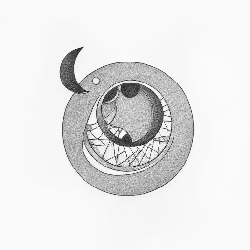 Half Moon Expressing Darkness