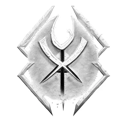 Ankh Cross As An Assassin Logo