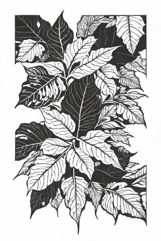 Exotic Leaf And Reunion Island