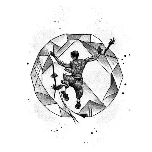 Combine Elements Of Parkour And Nature Into A Unique Tattoo Design