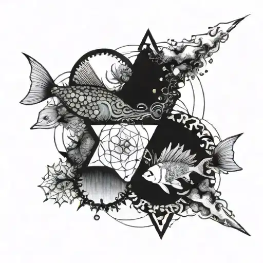 Combine Sacred Geometry With Ocean Elements To Create A Mystical Underwater Scene