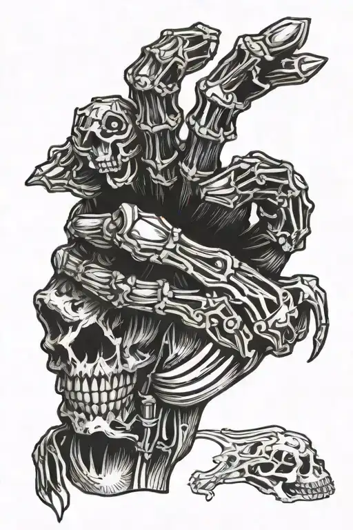 Skeleton Hand Holding