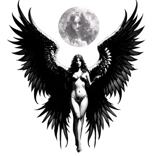 Angel Wings Spread Wide