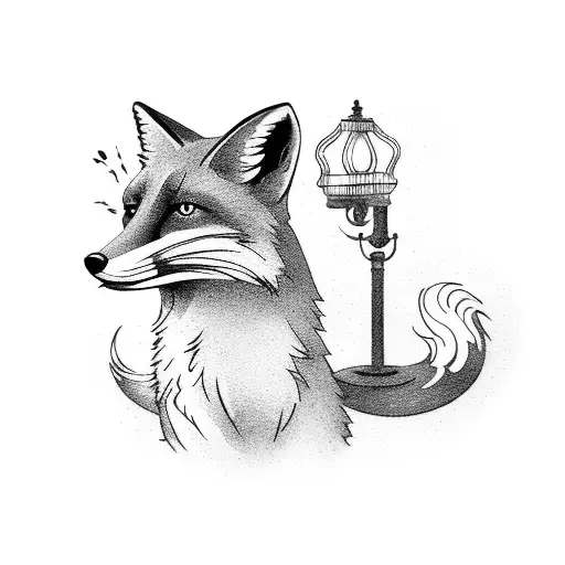 Fox And Lamp
