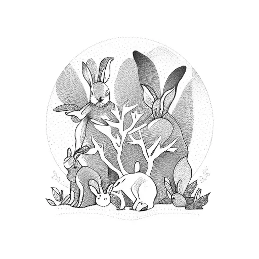 A Forest With Bunnies