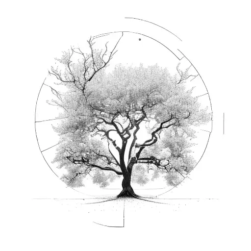 A Tree Thats Half Dead Half Alive