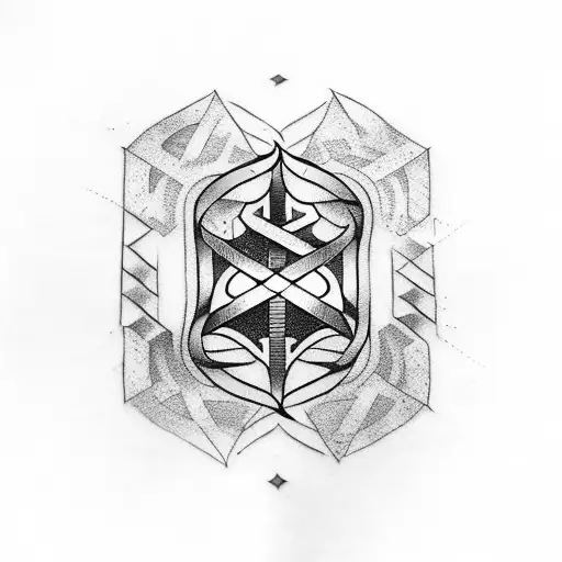 Viking Runes With Wikka Star