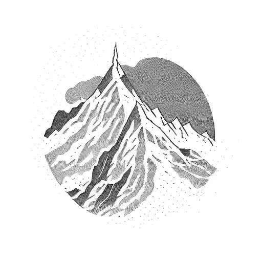 A Silhouette Of The Client Hiking Through A Mountain Range With A Lord Of The Rings Quote