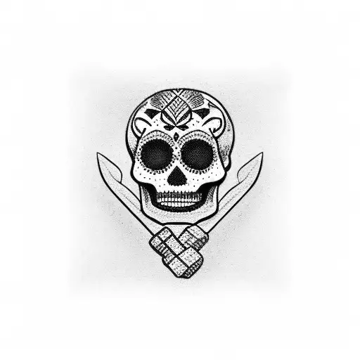 Mexican Skeleton Stick Figurines