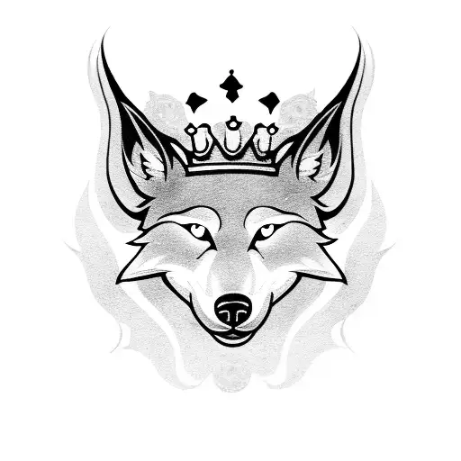 A Crown Made Of Handballs With A Wolf Emblem