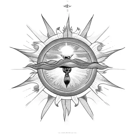 Cross Sun Ray Clouds