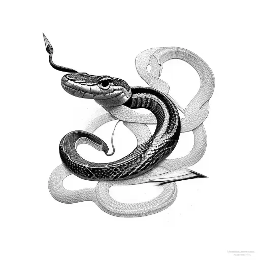 Australian Snake With Blade
