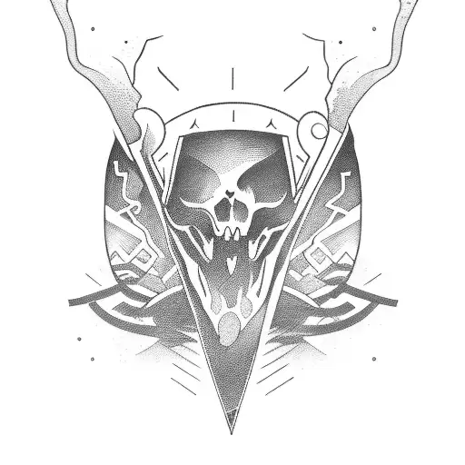 A Mysterious Biker Riding Through A Dense Forest With A Hidden Secret Symbol