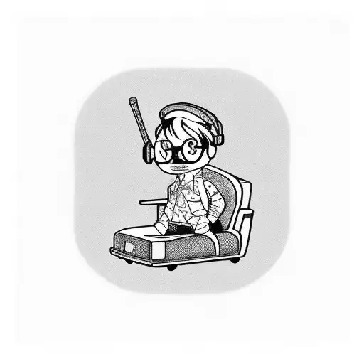 Lil Peep Sitting On A Vintage Car With A Microphone In Hand